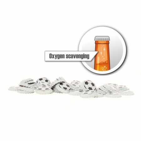 Oxycaps 26mm fotball 100stk - oksygen absorberende korker